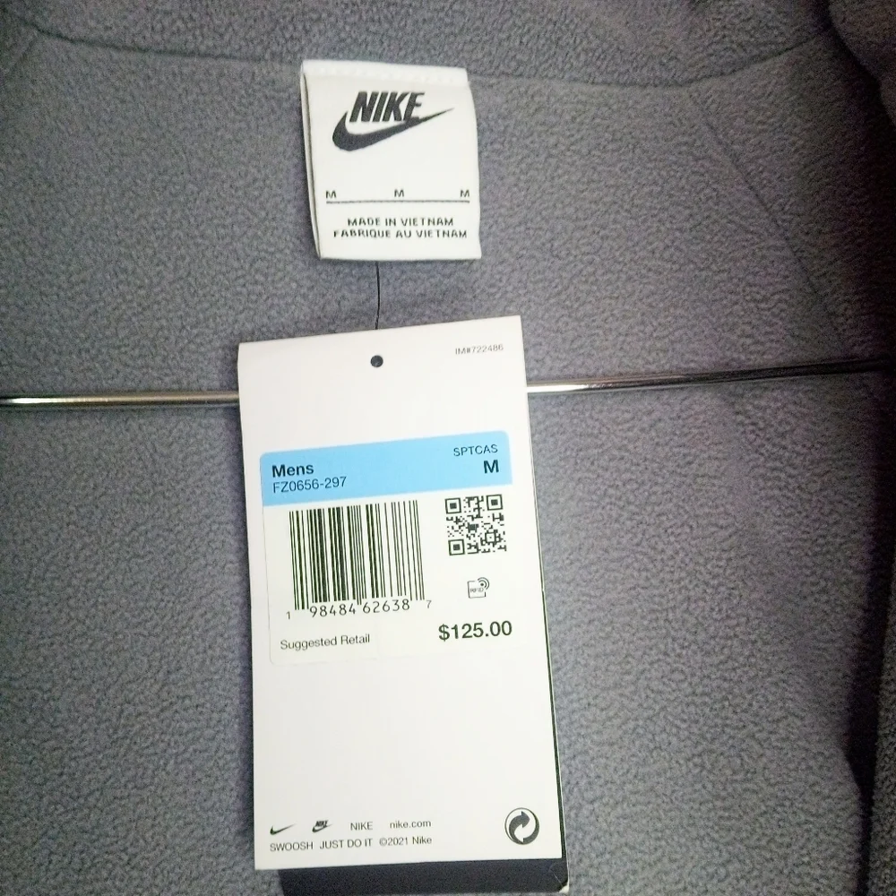 NWT Nike Club Futura Fleece Lined Jacket | Size Medium | Tan FZ0657-297